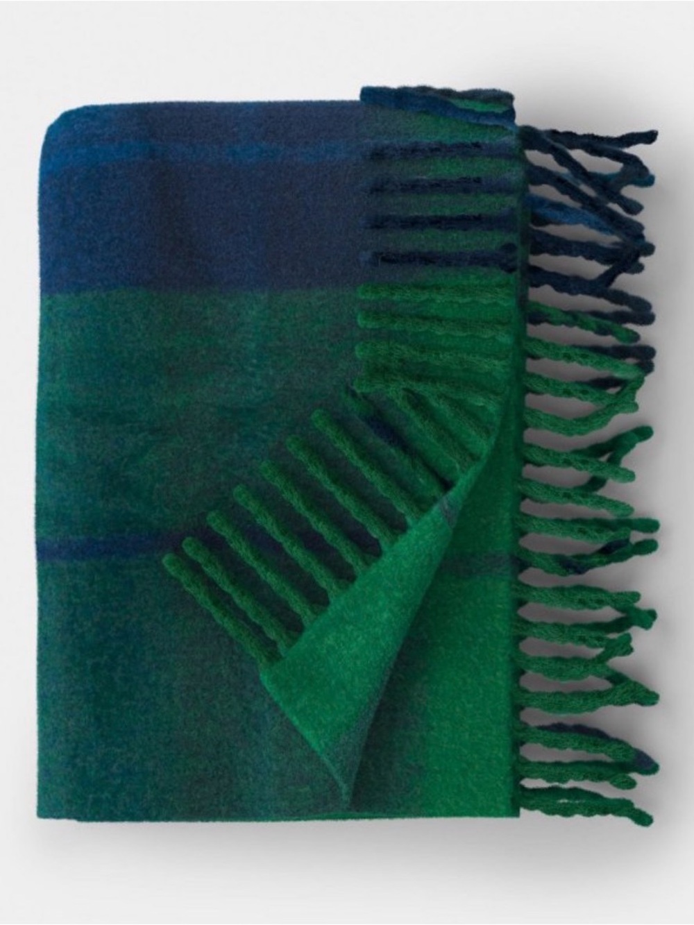 New Woven Plaid Throw Blanket